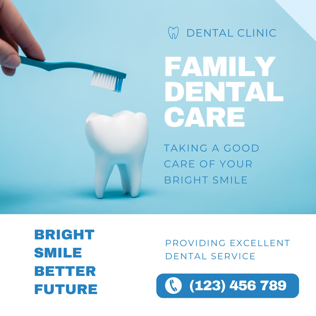 Services of Family Dental Care Instagram Design Template