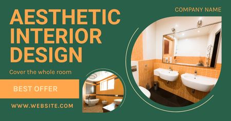 Ad of Aesthetic Interior Design Facebook AD Design Template
