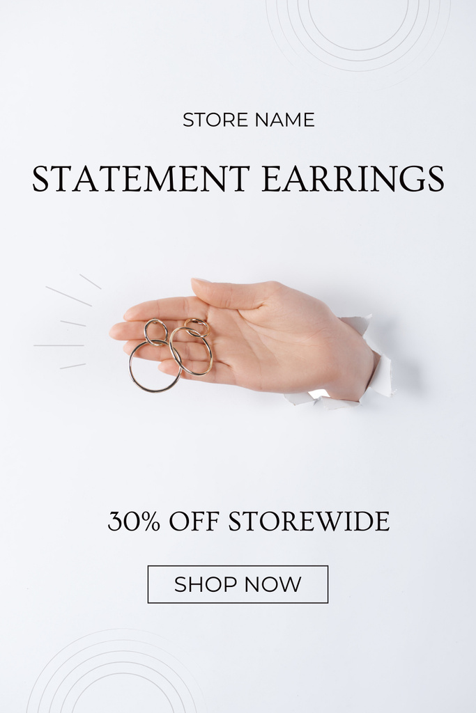 Szablon projektu Statement Earrings for Women Pinterest