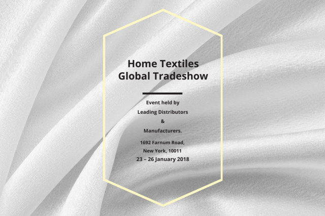 Ontwerpsjabloon van Gift Certificate van Home textiles global tradeshow