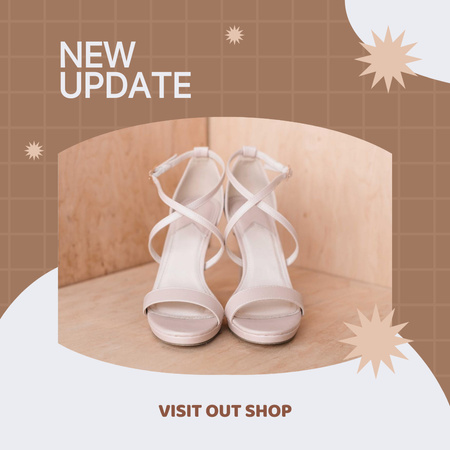 Platilla de diseño New Update of Shoes Fashion Instagram