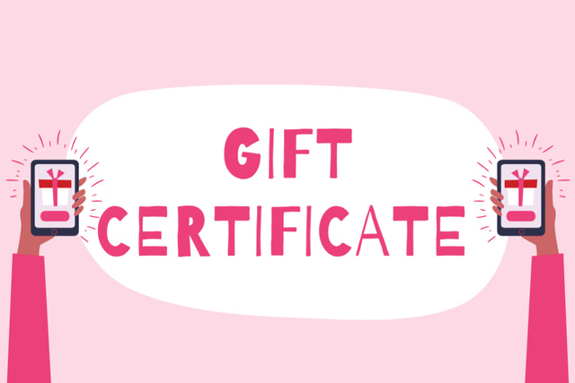 Modèle de visuel Special Offer with Gift on Screen - Gift Certificate
