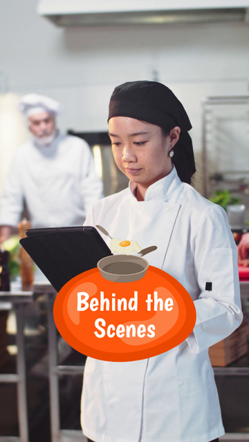 Kitchen Secrets With Fast Restaurant Chef TikTok Video Design Template