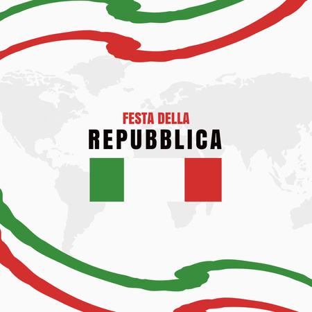 Festa della Repubblica Celebration Announcement Instagram Design Template