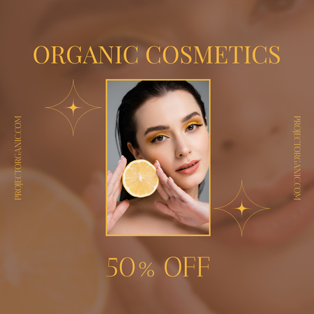 Template di design Skincare Offer with Young Woman Instagram
