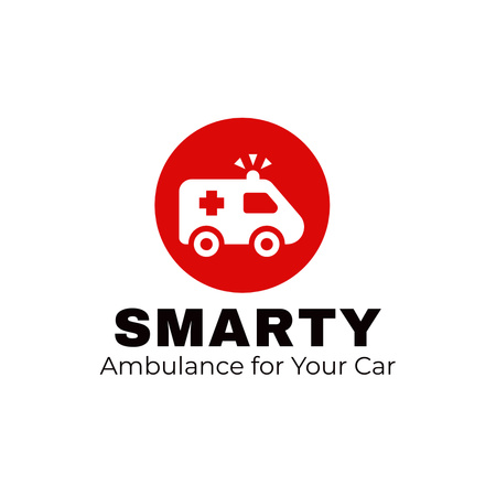 Template di design Emblem with Ambulance Logo