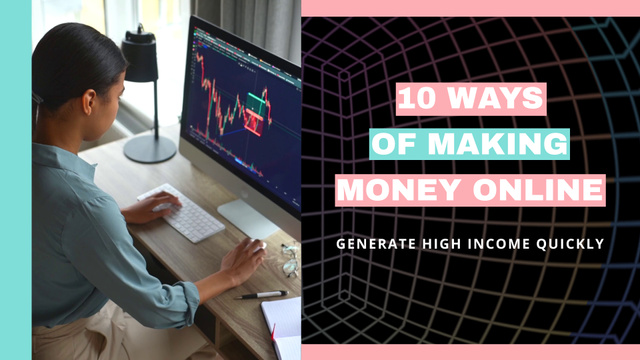 Modèle de visuel Offer Ways To Make Money Online - YouTube intro
