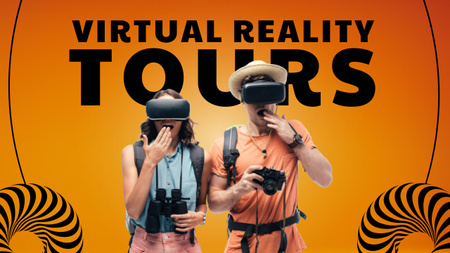 Virtual Reality Tours In Glasses Youtube Thumbnail Design Template