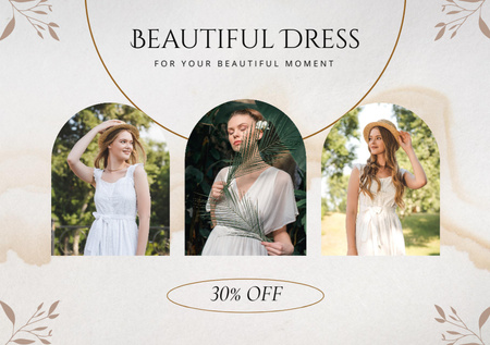 Fashion Dresses for Women Postcard A5 – шаблон для дизайну