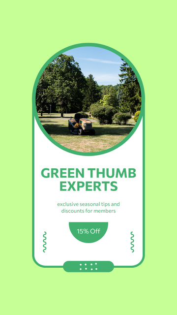 Advanced Lawn Care Packages with Discount Instagram Story Tasarım Şablonu