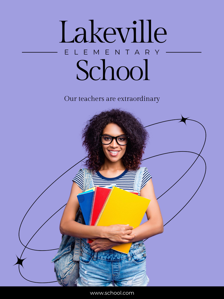 School Enrollment Invitation Poster US – шаблон для дизайна