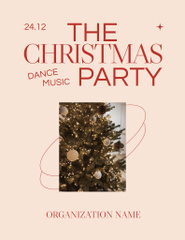 Cheerful Christmas Party With Fir-Tree And Dance