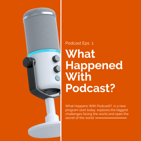 Szablon projektu Zapowiedź odcinka podcastu z mikrofonem Podcast Cover