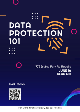 Data Protection Services Invitation Design Template