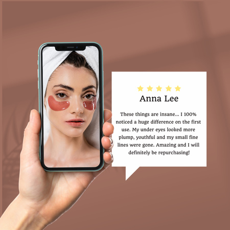 Customer Review about Patches for Eyes Instagram Design Template