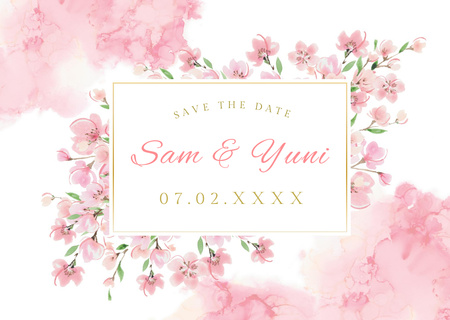 Card Save the Date Card Design Template