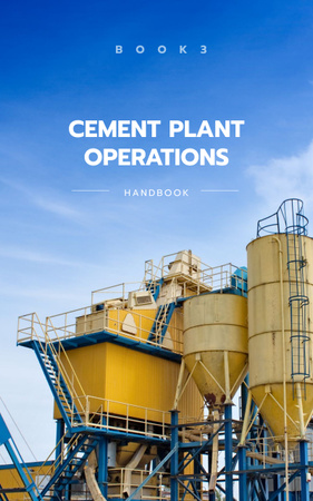 Cementgyár üzemeltetési útmutató Book Cover tervezősablon