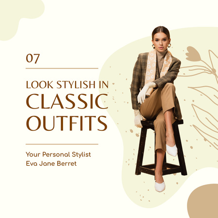 Platilla de diseño Look Stylish with Classic Outfits Instagram