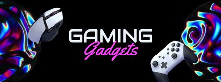Designvorlage Gaming Gear Sale Offer für Facebook Video cover