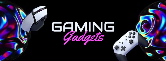 Modèle de visuel Gaming Gear Sale Offer - Facebook Video cover