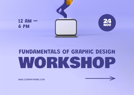 Platilla de diseño Fundamentals of Graphic Design Flyer 5x7in Horizontal