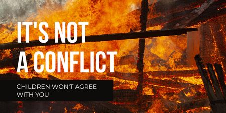 Plantilla de diseño de It's not Conflict, it's War in Ukraine Twitter 