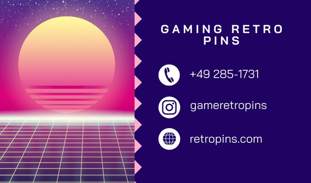 Gaming Shop Ad Business card Design Template