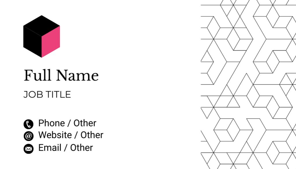 Brief Staff Identification Details With Simple Design Business Card US tervezősablon
