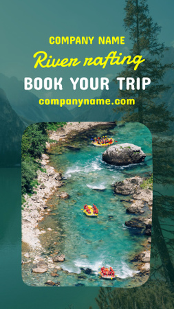 Platilla de diseño Rafting Adventure And Trip Promotion With Booking Instagram Video Story