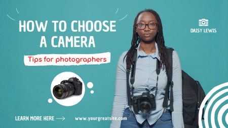 Template di design Consigli essenziali sulla scelta della fotocamera per la fotografia Full HD video