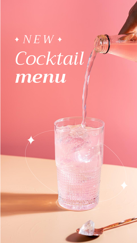 New Cocktail Menu Announcement Instagram Story Πρότυπο σχεδίασης