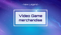 Gaming Merch Offer with Bright Blue Gradient