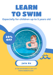 Toddler Swimming Courses with Cute Baby in Pool