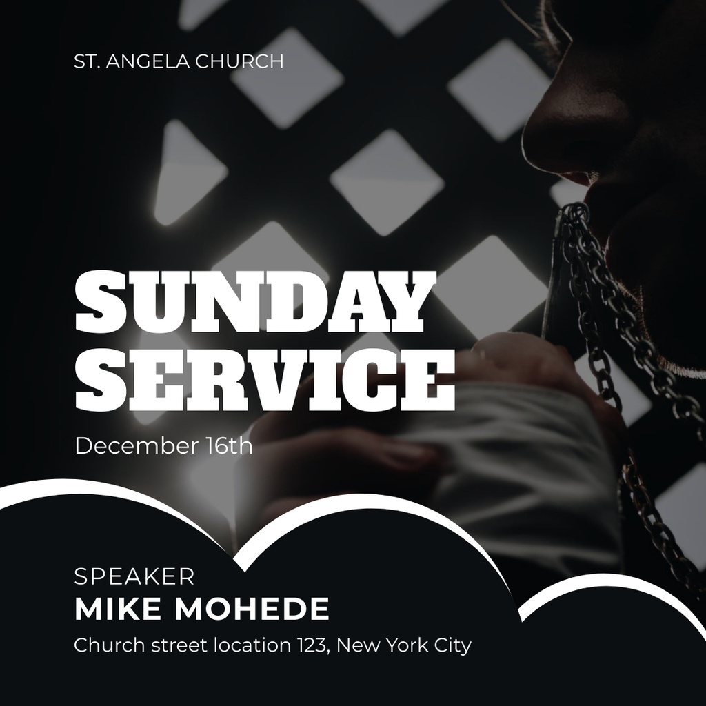 Sunday Service Announcement Instagram – шаблон для дизайну