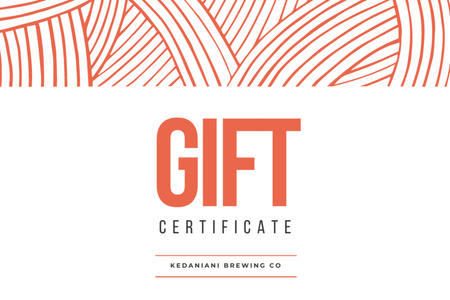 Modèle de visuel Gift Card with Abstract Pattern - Gift Certificate