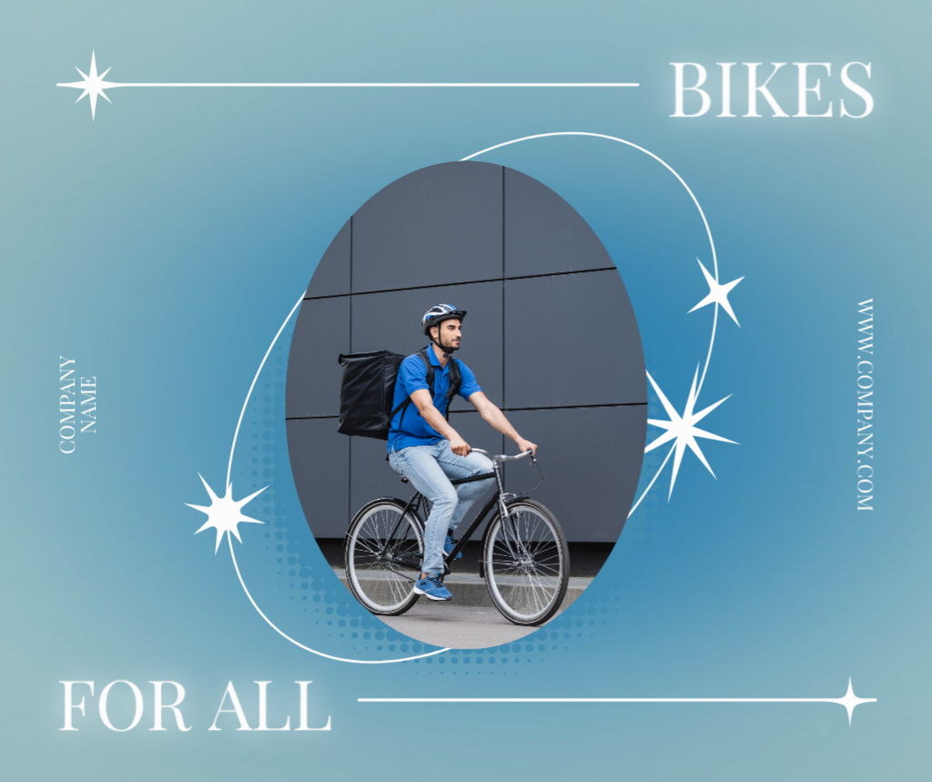 Template di design Urban Bikes for Everybody Facebook