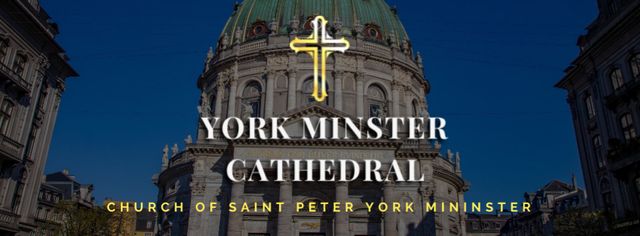 Modèle de visuel Beautiful Cathedral Building - Facebook cover
