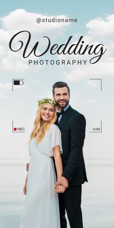 Wedding Photography Services Graphic Modelo de Design