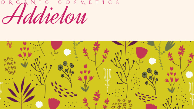 Template di design Flower Doodles on Yellow Background Full HD video