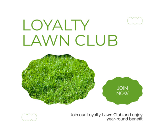 Professional Loyalty Lawn Club Programs Facebook Design Template