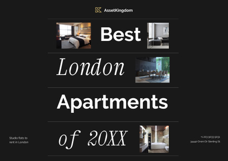 Template di design Property Sale Offer in London Poster B2 Horizontal