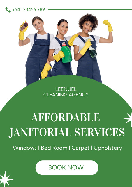 Cleaning Services Poster Modelo de Design