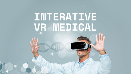 Interaktív VR Medical Youtube Thumbnail tervezősablon