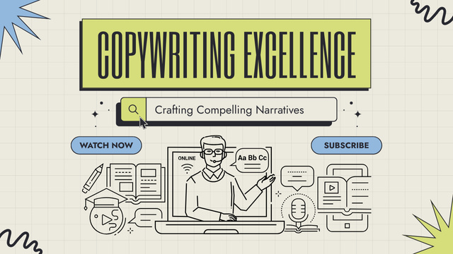 Modèle de visuel Crafting Compelling Copywriting For Brands - Youtube Thumbnail