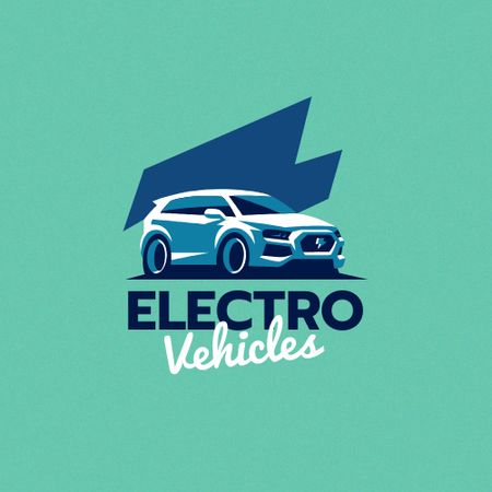 Plantilla de diseño de Electro Vehicles Ad Logo 