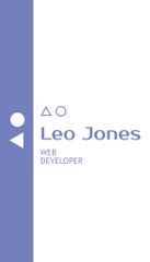 Web Developer Services Promo on White and Purple