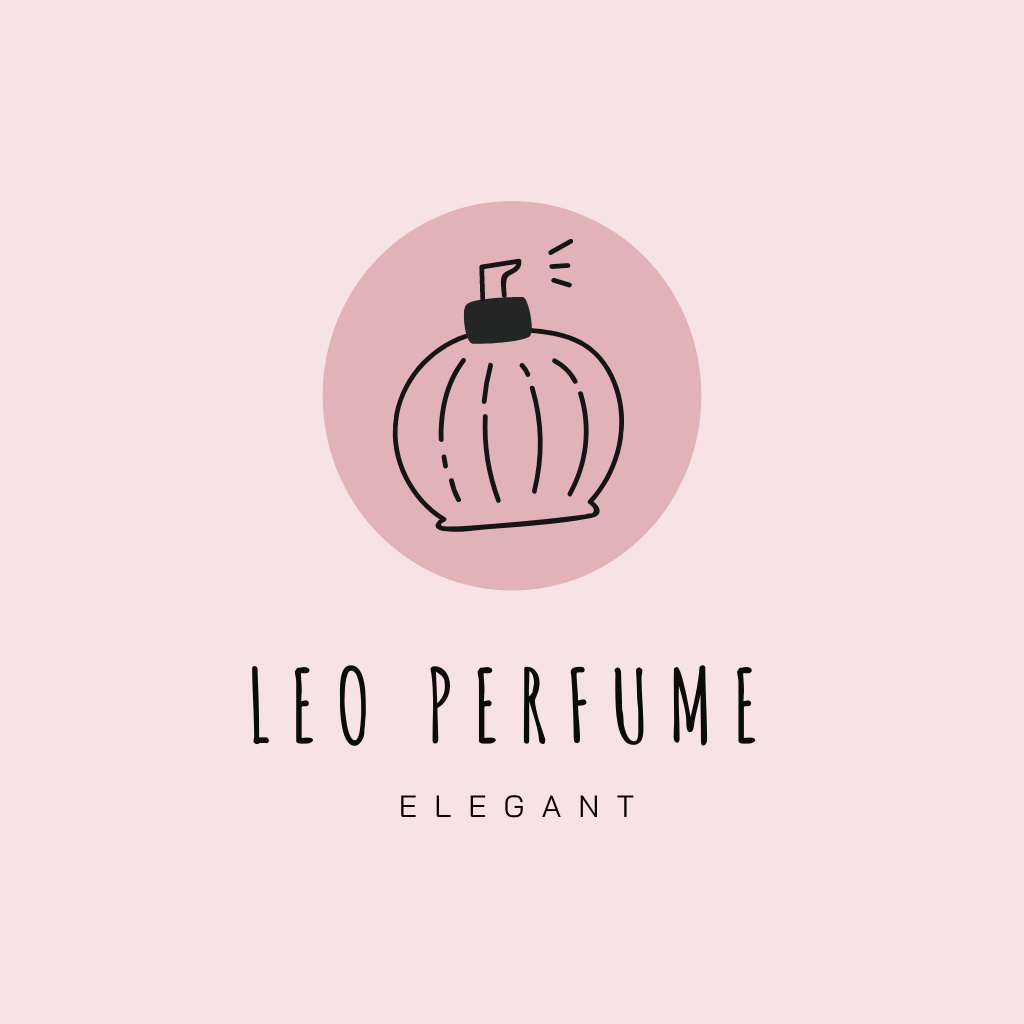 Vintage Perfume Emblem Logo Πρότυπο σχεδίασης