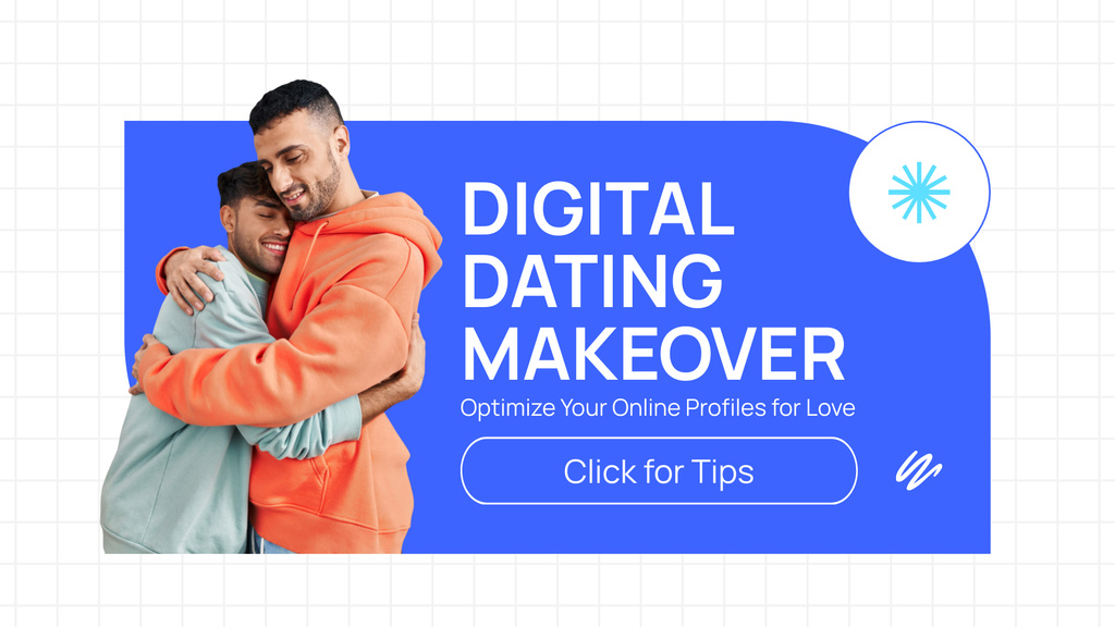 Plantilla de diseño de Digital Dating Makeover FB event cover 