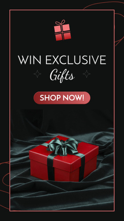 Ontwerpsjabloon van Instagram Video Story van Offering To Win Special Gifts At Shop