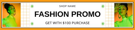 Template di design Fashion Promo di occhiali da sole alla moda Ebay Store Billboard